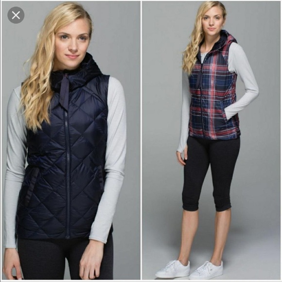 Lululemon The Fluffiest Plaid reversible Vest